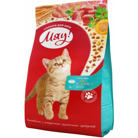 Мяу Сухой корм для котят 