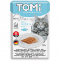 TOMi Sterilised Salmon in Jelly Консервы для стерилизованных кошек с лососем в желе в пауче