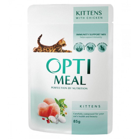 Optimeal Cat Kittens Консервы для котят с курицей