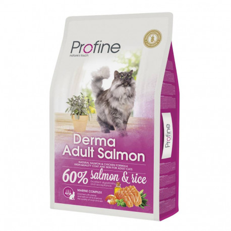 Profine Cat Adult Derma Salmon and Rice Сухой корм для взрослых кошек с лососем и рисом