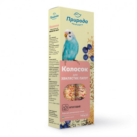 Природа Колосок для попугаев Фруктовый
