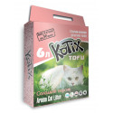 Kotix Tofu Honey Peach Гранулированный комкующийся наполнитель с ароматом сладкого персика