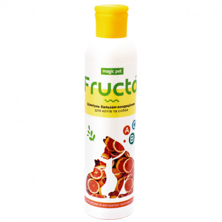 Magic Pet Fruit Line Шампунь-кондиционер Грейпфрутовый от перхоти для кошек и собак