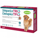 Zoetis Simparica Trio Сімпаріка Тріо Таблетки для собак від бліх кліщів та глистів 20 - 40 кг