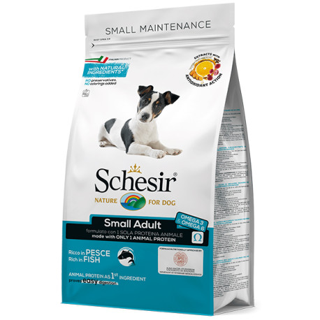 Schesir Dog Small Adult Fish Сухой монопротеиновый корм для собак малых пород с рыбой