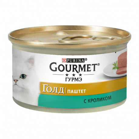 Gourmet Gold Консерви для дорослих кішок паштет із кроликом