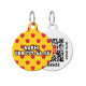 Collar Waudog Smart ID Адресник для собак и котов персонализированный c QR паспортом, рисунок Сердца