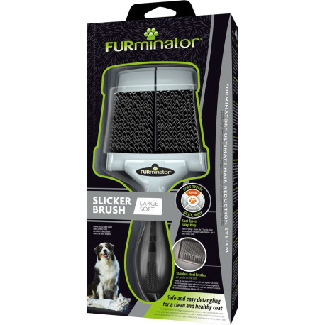FURminator Пуходерка щетка мягкая для кошек и собак
