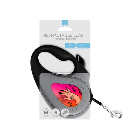 Collar WAUDOG Roulette Leash Повідець-рулетка для собак з малюнком Конотопські магічні війська